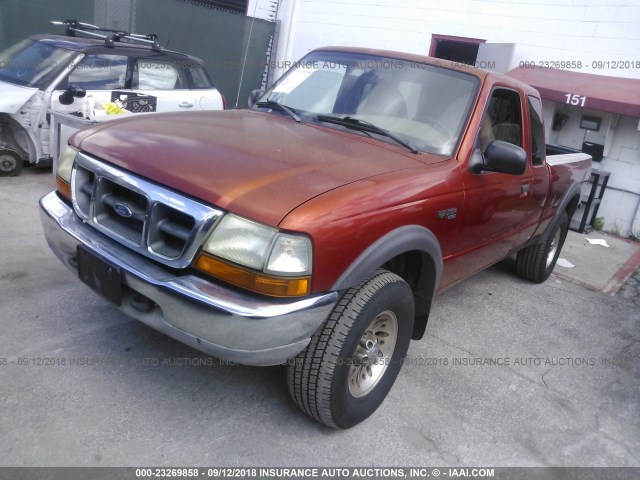 1FTZR15X3XTA92786 - 1999 FORD RANGER SUPER CAB ORANGE photo 2