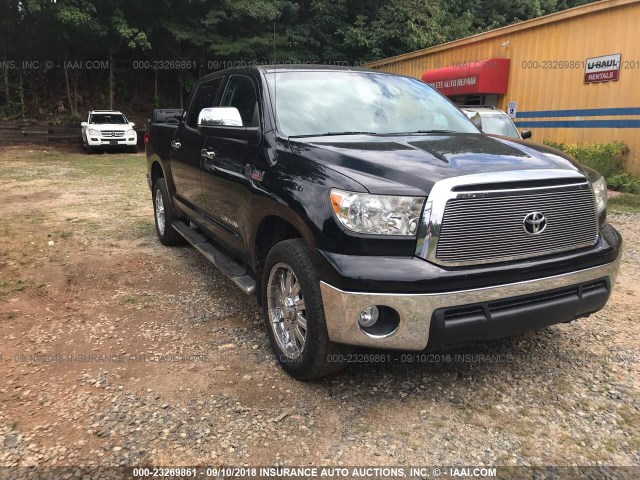 5TFEY5F17CX133068 - 2012 TOYOTA TUNDRA CREWMAX SR5 BLACK photo 1