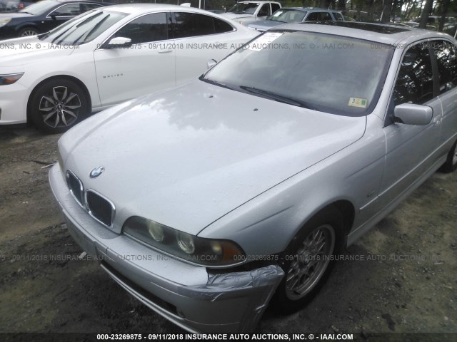 WBADT43421GX24180 - 2001 BMW 525 I AUTOMATIC SILVER photo 2