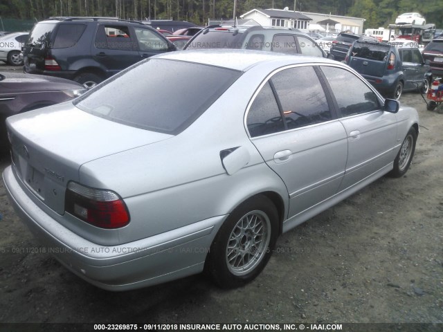 WBADT43421GX24180 - 2001 BMW 525 I AUTOMATIC SILVER photo 4