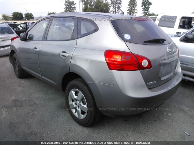 JN8AS58TX8W010848 - 2008 NISSAN ROGUE S/SL GRAY photo 3