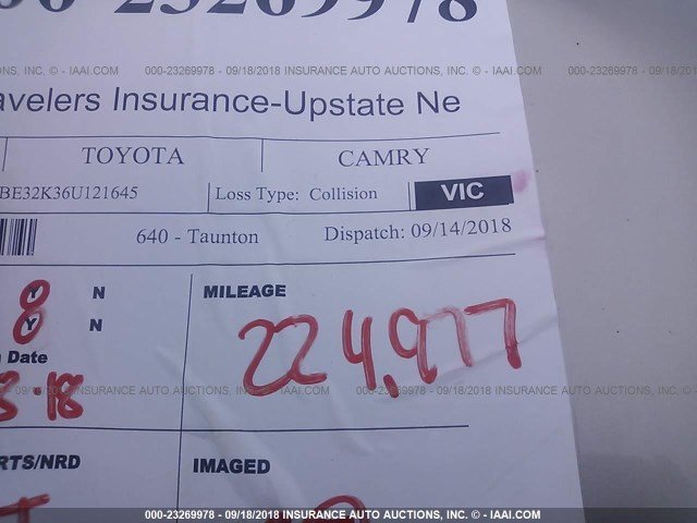 4T1BE32K36U121645 - 2006 TOYOTA CAMRY LE/XLE/SE Qızıl foto 7