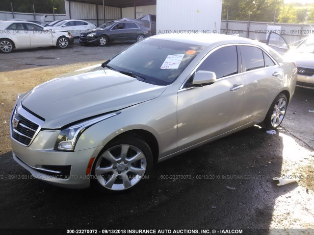 1G6AG5RX3G0122541 - 2016 CADILLAC ATS SILVER photo 2