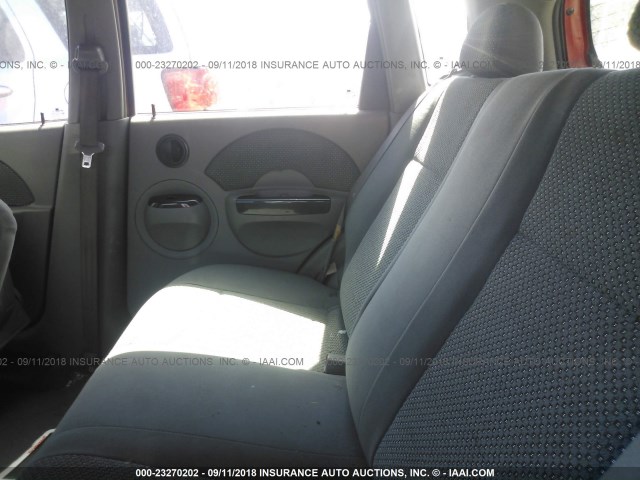 KL1TJ62604B217158 - 2004 CHEVROLET AVEO LS RED photo 8