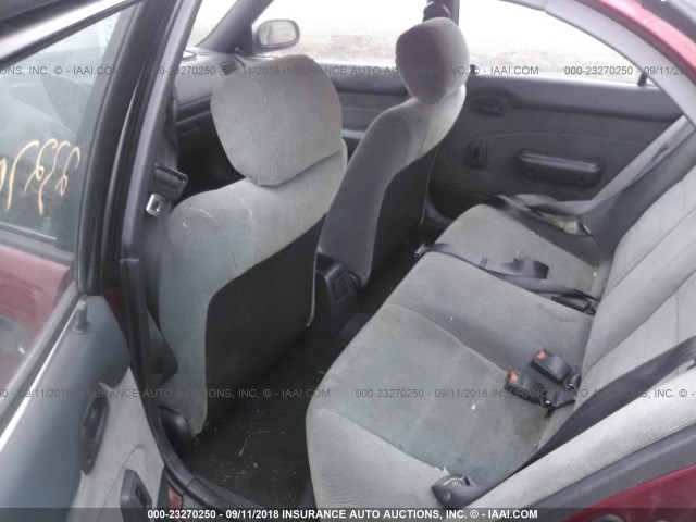 1NXAE09B9RZ200788 - 1994 TOYOTA COROLLA LE/DX BURGUNDY photo 8