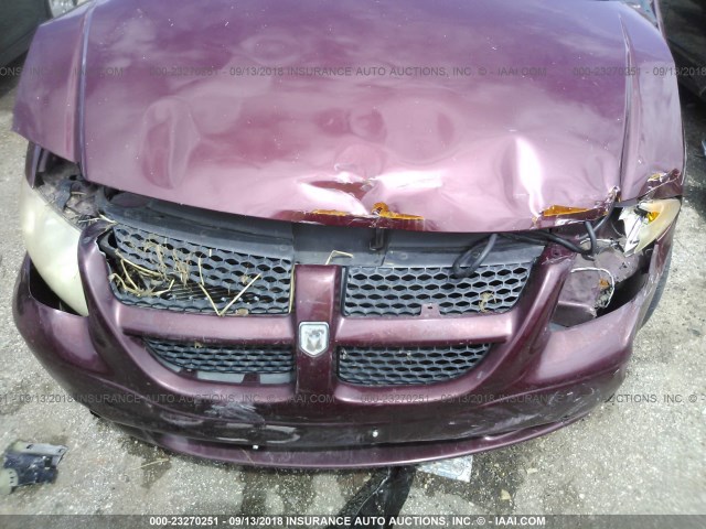 2B8GP44361R237231 - 2001 DODGE GRAND CARAVAN SPORT MAROON photo 10