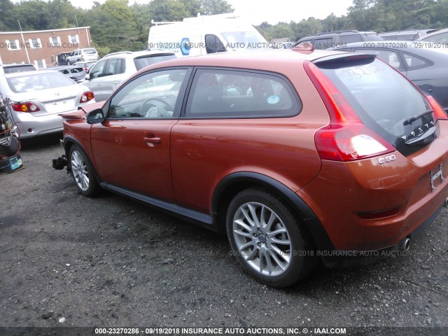 YV1672MKXB2232197 - 2011 VOLVO C30 T5 ORANGE photo 3