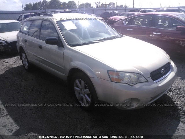 4S4BP61C277343356 - 2007 SUBARU LEGACY OUTBACK 2.5I Champagne photo 1