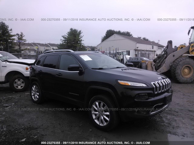 1C4PJMDS7GW170281 - 2016 JEEP CHEROKEE LIMITED BLACK photo 1