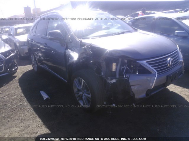 2T2BK1BA5FC267207 - 2015 LEXUS RX 350/BASE/F SPORT GRAY photo 1