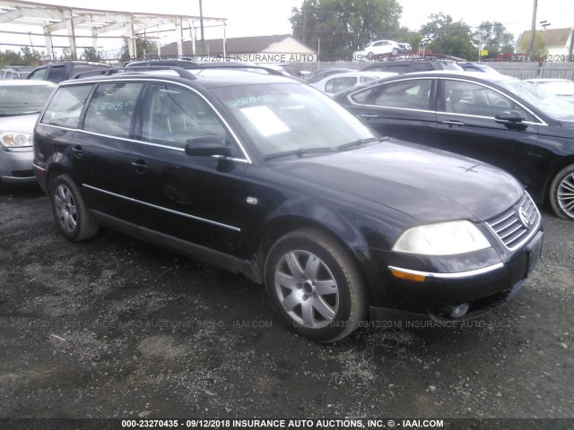 WVWWH63B43E077223 - 2003 VOLKSWAGEN PASSAT GLX BLACK photo 1
