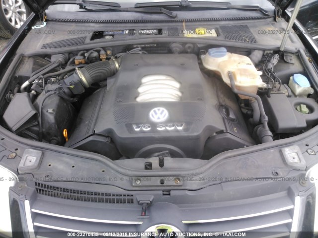WVWWH63B43E077223 - 2003 VOLKSWAGEN PASSAT GLX BLACK photo 10