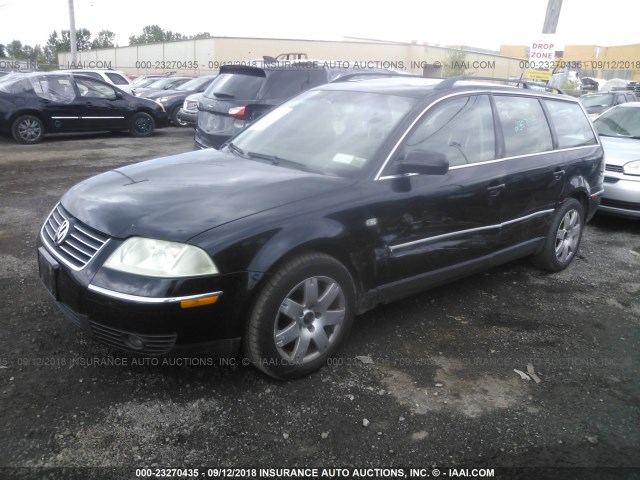 WVWWH63B43E077223 - 2003 VOLKSWAGEN PASSAT GLX BLACK photo 2