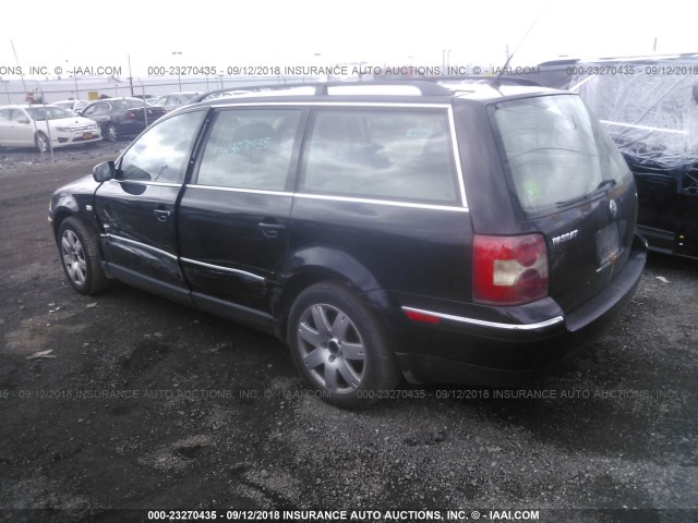 WVWWH63B43E077223 - 2003 VOLKSWAGEN PASSAT GLX BLACK photo 3