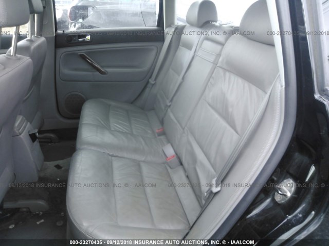 WVWWH63B43E077223 - 2003 VOLKSWAGEN PASSAT GLX BLACK photo 8