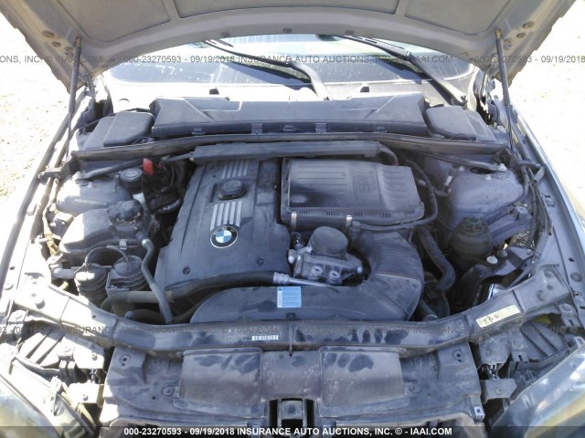 WBAWB73558P042412 - 2008 BMW 335 I GRAY photo 10