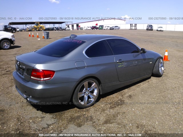 WBAWB73558P042412 - 2008 BMW 335 I GRAY photo 4