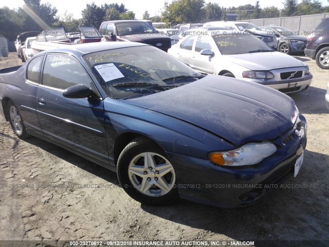 2G1WW12E549284897 - 2004 CHEVROLET MONTE CARLO LS ლურჯი ფოტო 1