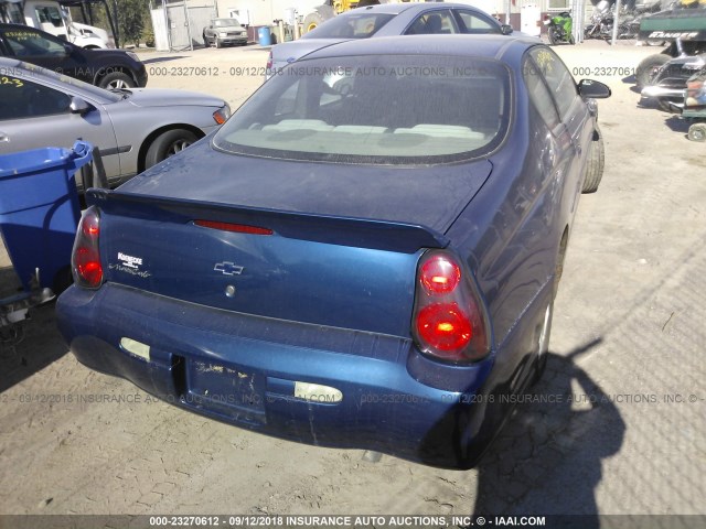 2G1WW12E549284897 - 2004 CHEVROLET MONTE CARLO LS BLUE photo 4