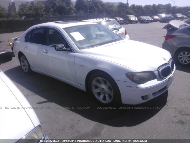 WBAHL83506DT02998 - 2006 BMW 750 I WHITE photo 1