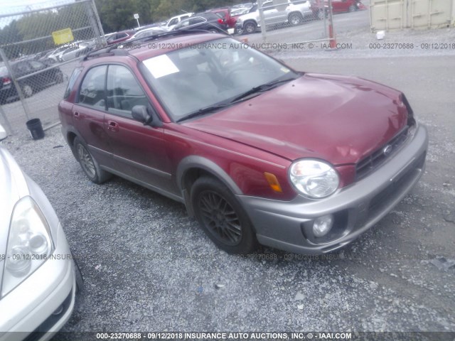 JF1GG68593H809179 - 2003 SUBARU IMPREZA OUTBACK SPORT RED photo 1