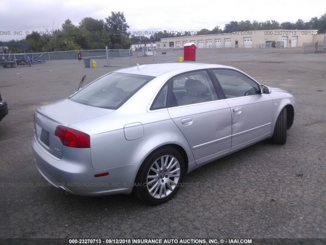 WAUDF78E86A238722 - 2006 AUDI A4 2.0T QUATTRO SILVER photo 4