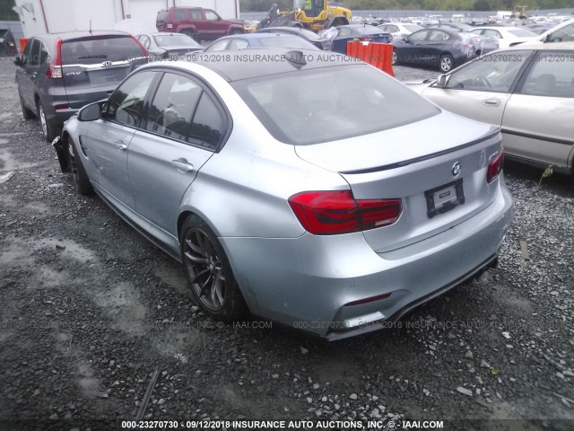 WBS8M9C54G5D30459 - 2016 BMW M3 GRAY photo 3