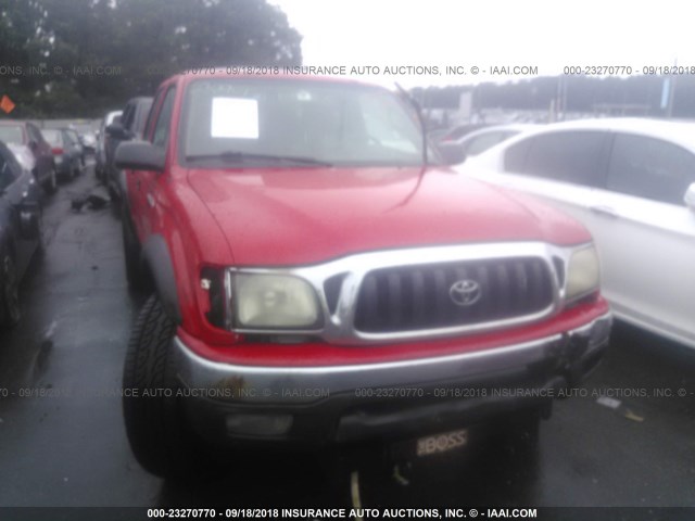 5TEHN72N42Z051879 - 2002 TOYOTA TACOMA DOUBLE CAB RED photo 6