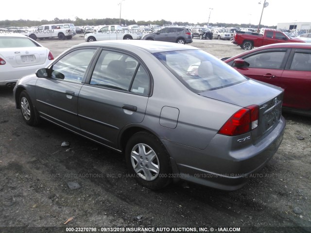 1HGES16365L004987 - 2005 HONDA CIVIC DX VP GRAY photo 3