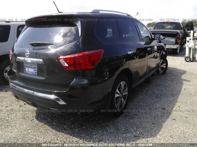 5N1DR2MN9HC904802 - 2017 NISSAN PATHFINDER S/SV/SL/PLATINUM BLACK photo 4