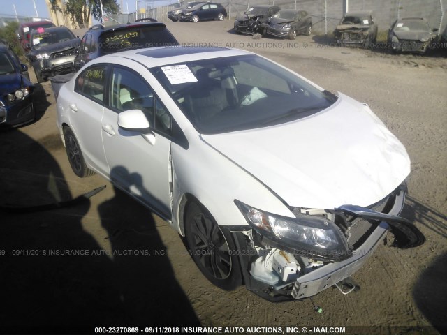 19XFB2F97DE028851 - 2013 HONDA CIVIC EXL 白色 照片 1