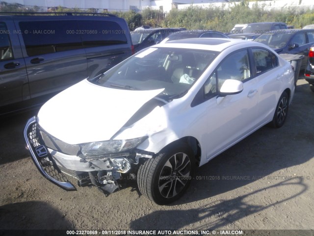 19XFB2F97DE028851 - 2013 HONDA CIVIC EXL 白色 照片 2