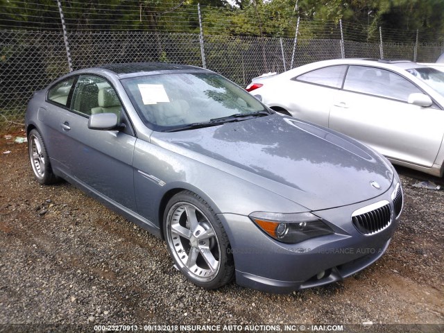 WBAEH73484B189414 - 2004 BMW 645 CI AUTOMATIC GRAY photo 1