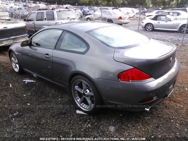 WBAEH73484B189414 - 2004 BMW 645 CI AUTOMATIC GRAY photo 3