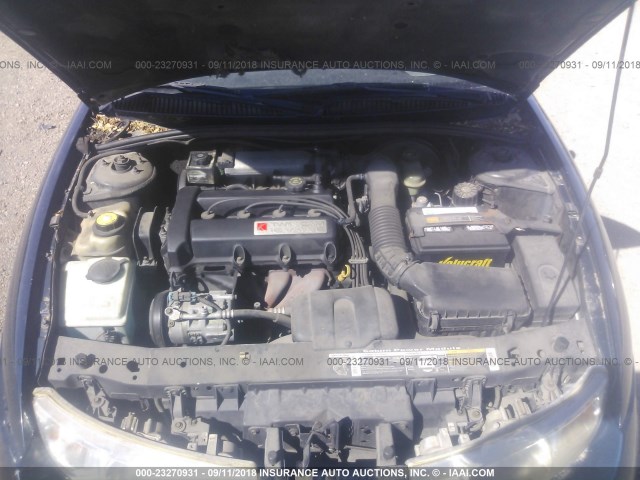 1G8ZG1271VZ290474 - 1997 SATURN SC2 BLUE photo 10