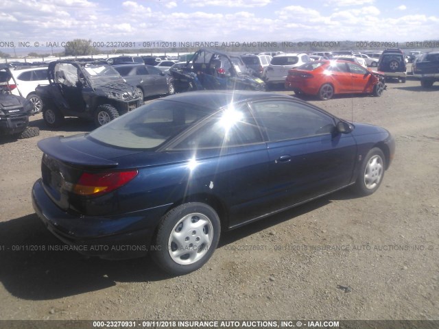 1G8ZG1271VZ290474 - 1997 SATURN SC2 BLUE photo 4