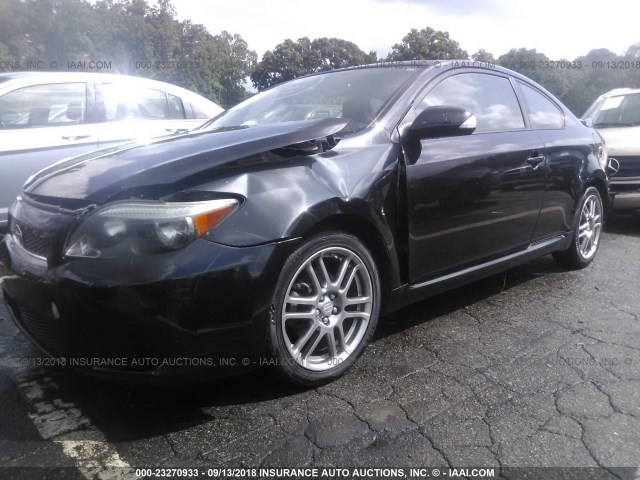 JTKDE177870167852 - 2007 TOYOTA SCION TC BLACK photo 2