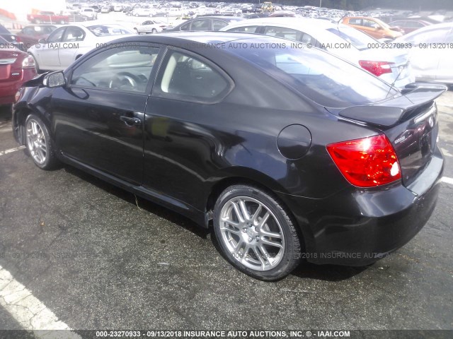 JTKDE177870167852 - 2007 TOYOTA SCION TC BLACK photo 3