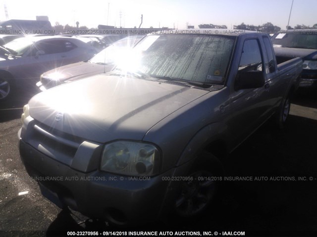 1N6DD26T34C419528 - 2004 NISSAN FRONTIER KING CAB XE GRAY photo 2