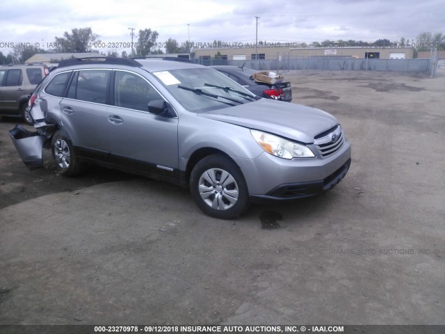 4S4BRCAC6B3358953 - 2011 SUBARU OUTBACK 2.5I SILVER photo 1