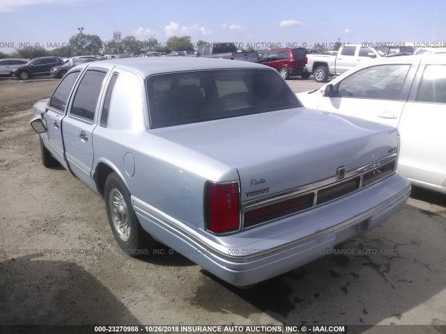 1LNLM81W0VY618619 - 1997 LINCOLN TOWN CAR EXECUTIVE Светло-синий фото 3