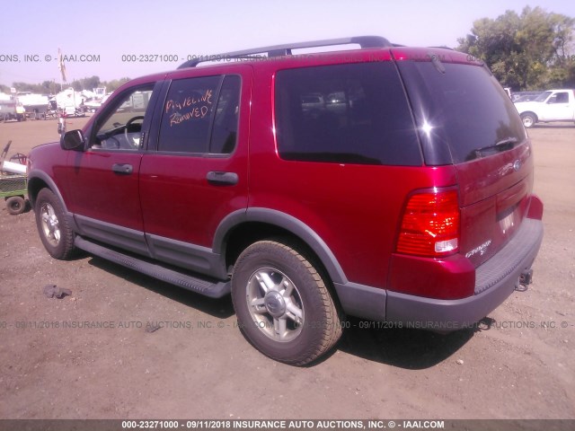 1FMDU73K33ZA70938 - 2003 FORD EXPLORER XLT/XLT SPORT/NBX RED photo 3