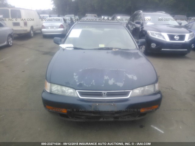 1HGCE6670VA008799 - 1997 HONDA ACCORD EX/EX-R GREEN photo 6