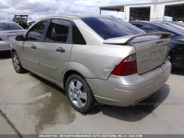 1FAFP34N37W107568 - 2007 FORD FOCUS ZX4/S/SE/SES თაფლისფერი ფოტო 3