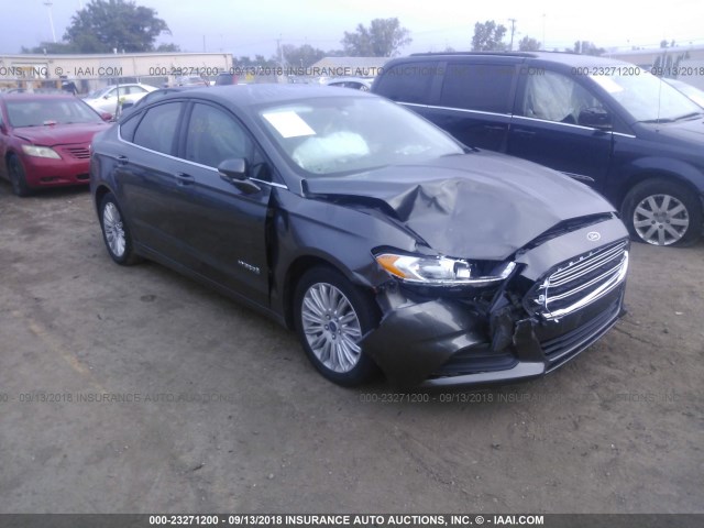 3FA6P0LU2FR185509 - 2015 FORD FUSION SE HYBRID GRAY photo 6