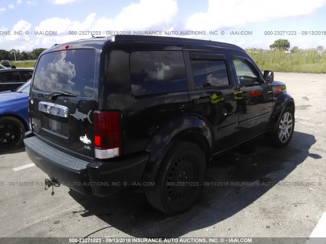 1D8GT58617W606900 - 2007 DODGE NITRO R/T BLACK photo 4