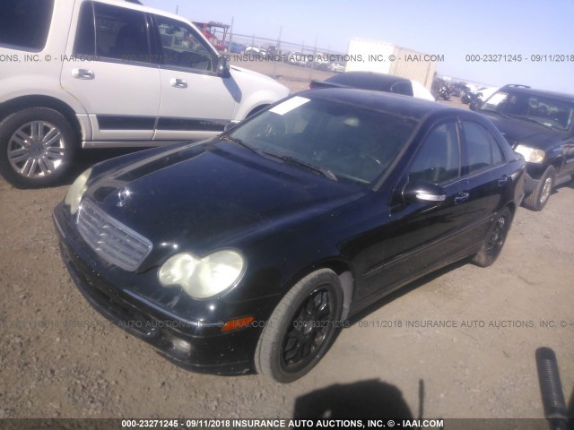 WDBRF54H26A848577 - 2006 MERCEDES-BENZ C GENERATION 2006 280 BLACK photo 2