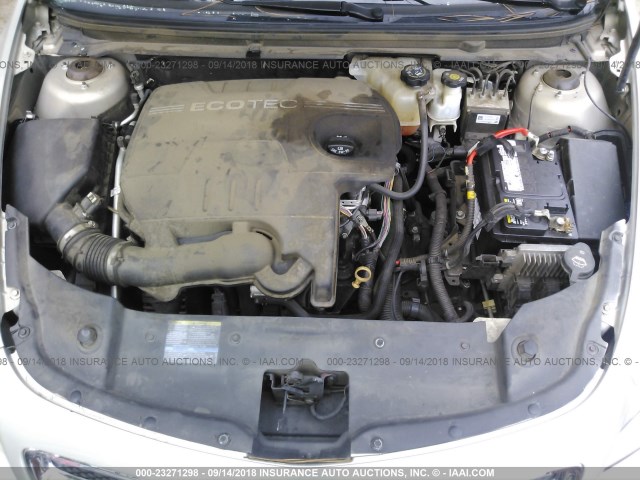 1G1ZC5EB9AF162433 - 2010 CHEVROLET MALIBU 1LT ოქროსფერი ფოტო 10