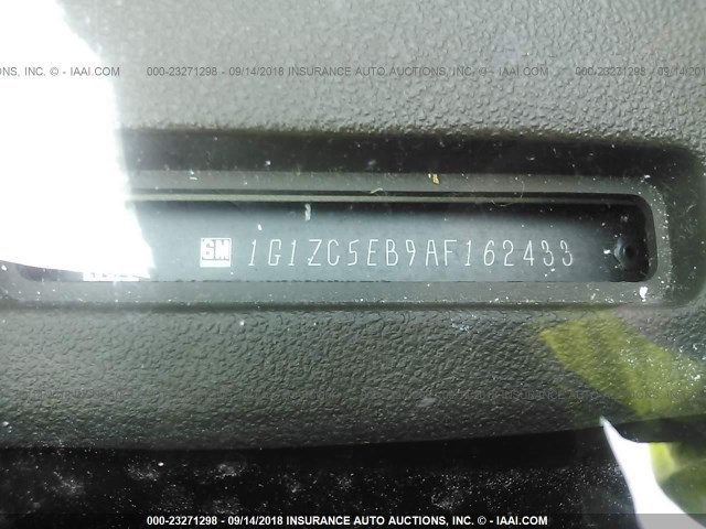 1G1ZC5EB9AF162433 - 2010 CHEVROLET MALIBU 1LT ოქროსფერი ფოტო 9