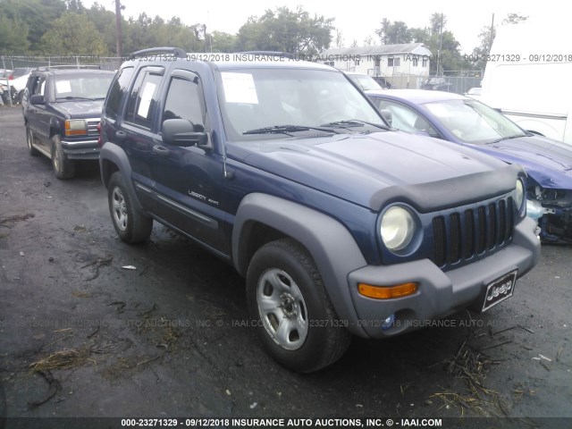1J4GL48K13W707008 - 2003 JEEP LIBERTY SPORT/FREEDOM ლურჯი ფოტო 1